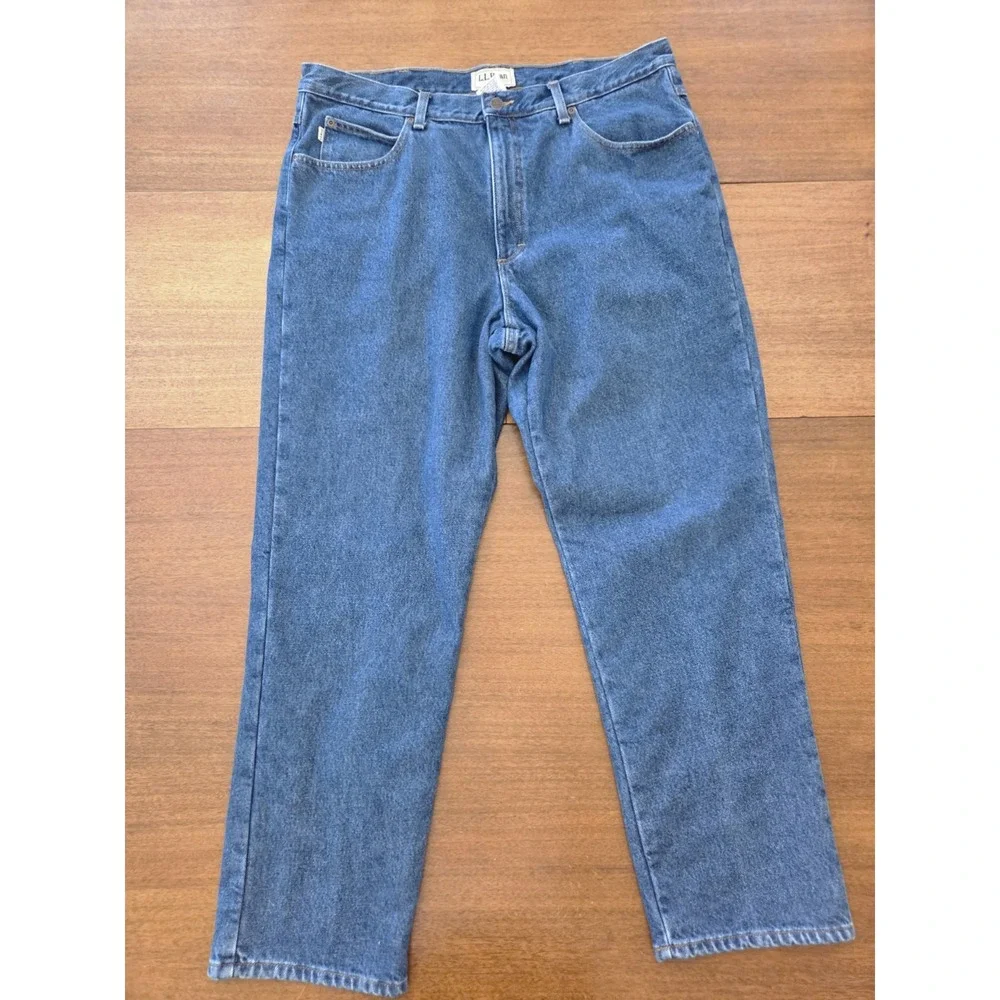 LL Bean Flannel Lined‎ Jeans Men's 38x30